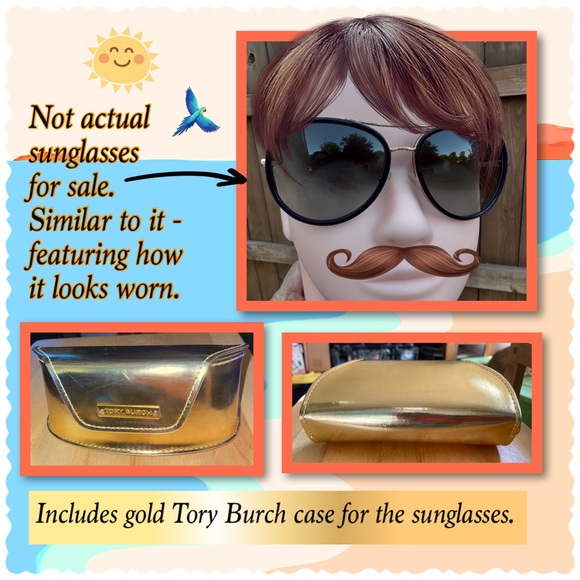 Tory Burch Aviator Black/Silver Sunglasses main image 10